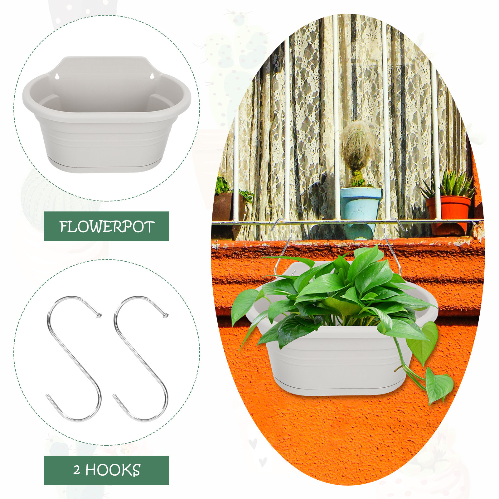 1Set Wall Hanging Flower Pot S – Spider Plant Hanging recenzja i cena
