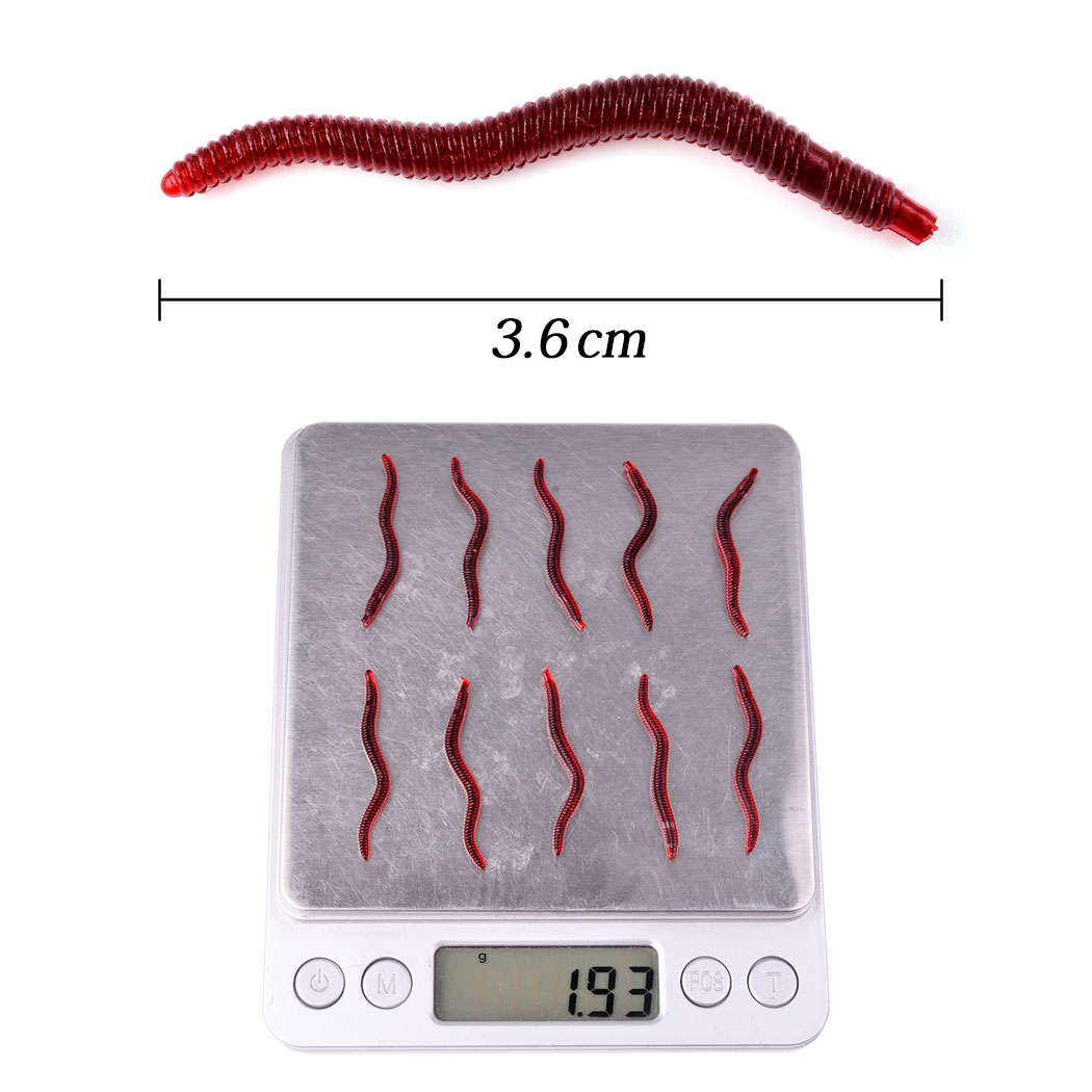 50pcs Lifelike Red Worm Soft L – Aglaonema Red recenzja i cena
