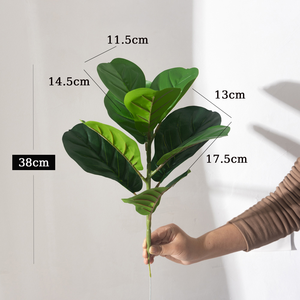 38cm 9 Forks Artificial Ficus  – Ficus Lyrata Tree recenzja i cena