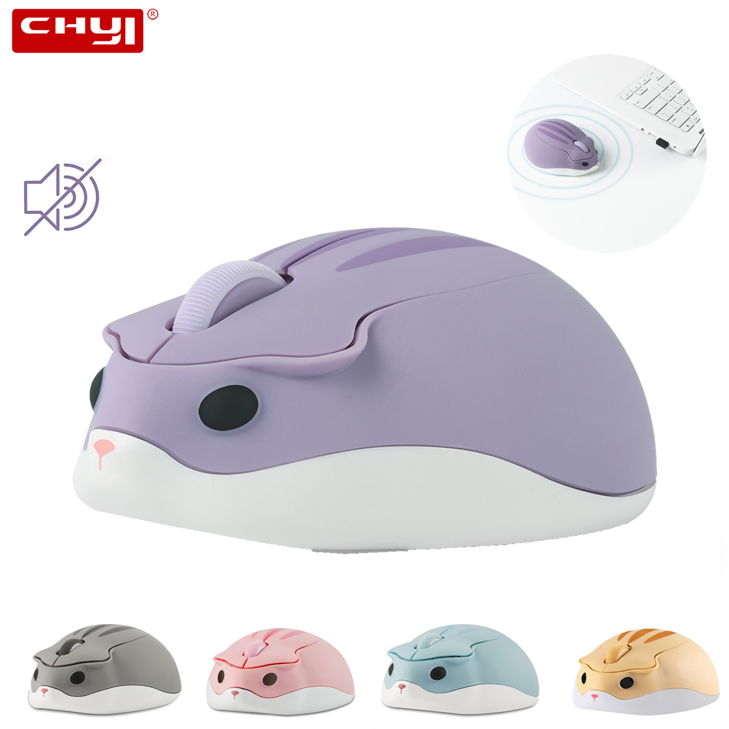 2.4G Wireless Mouse Purple Ham – Tradescantia Purple recenzja i cena