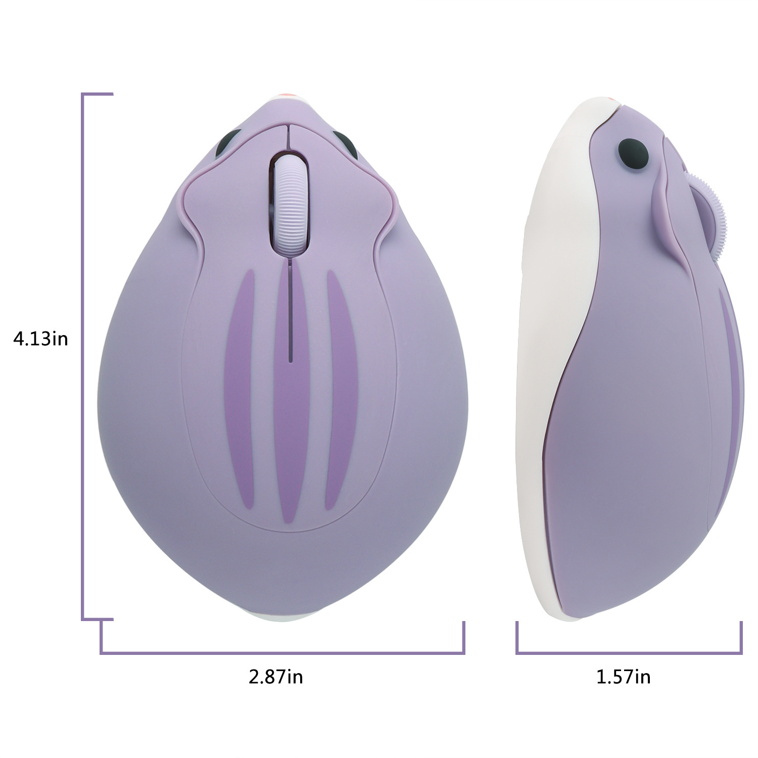 2.4G Wireless Mouse Purple Ham – Tradescantia Purple recenzja i cena