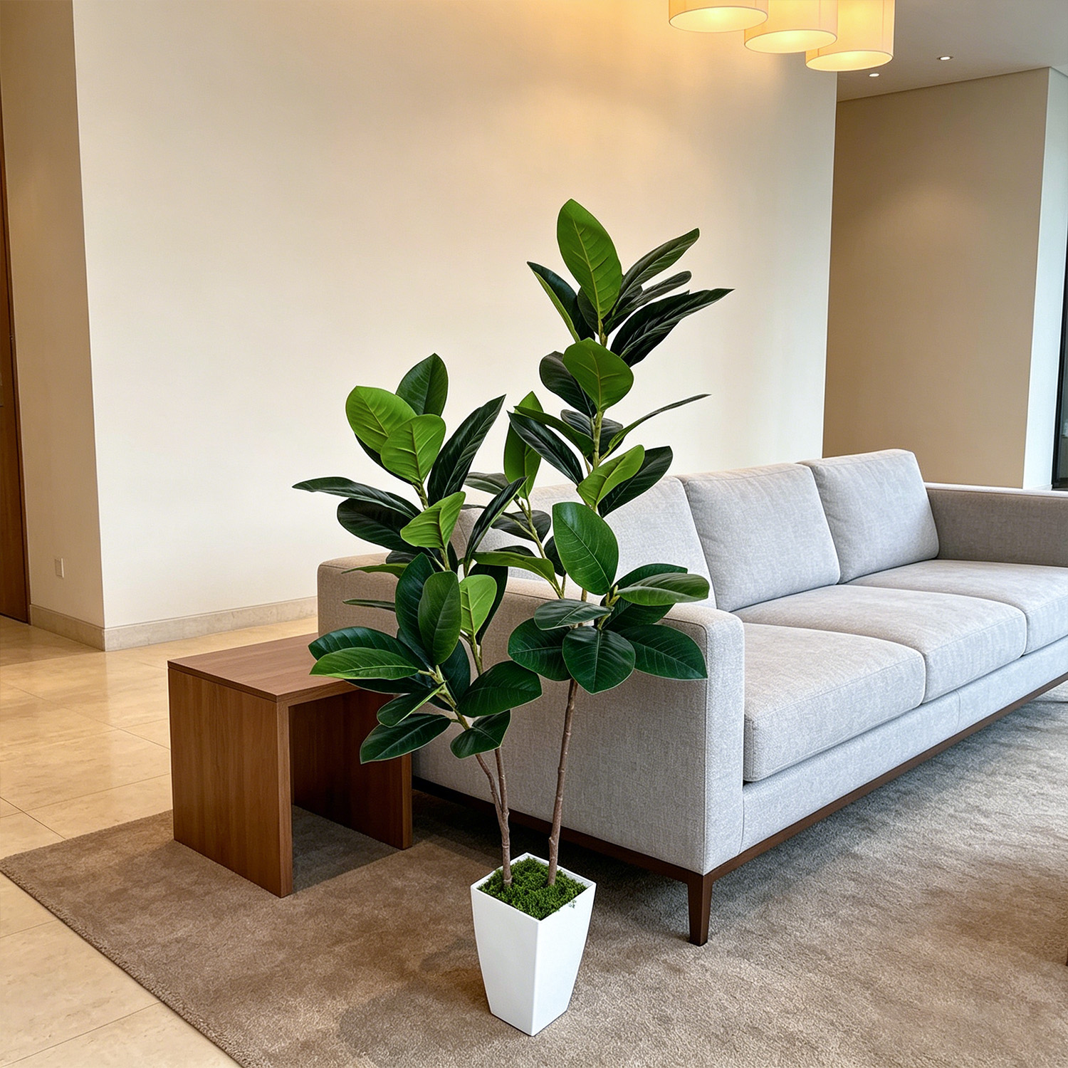 130cm/4.3ft Artificial Ficus L – Ficus Lyrata Tree recenzja i cena