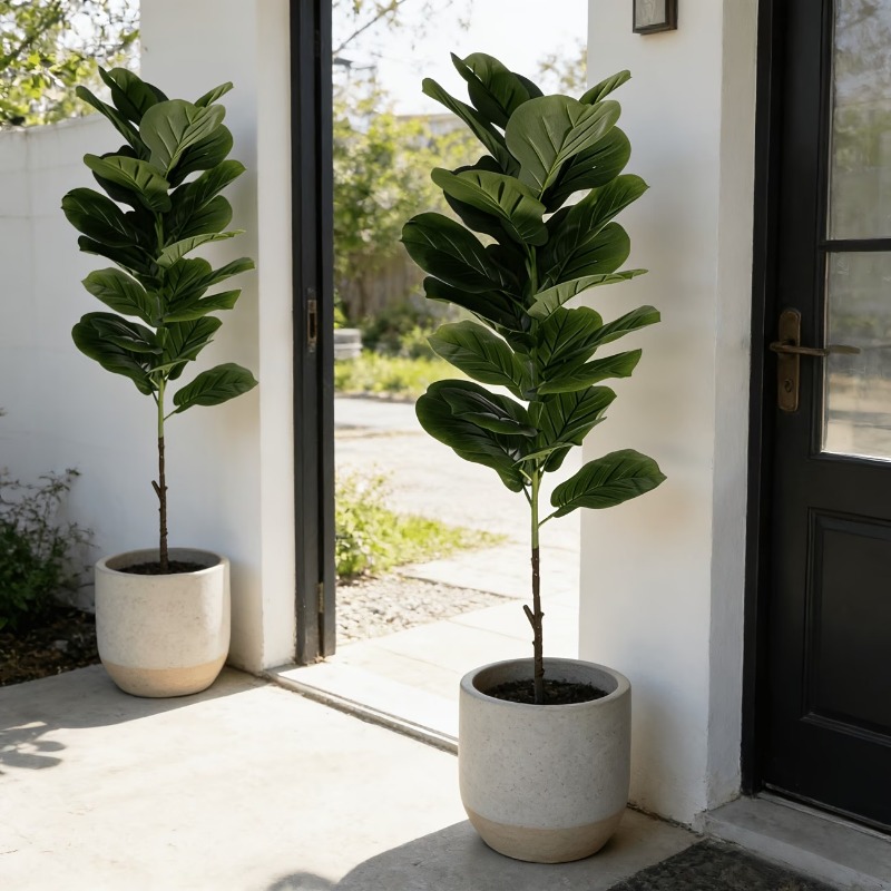 1Pc 100cm Artificial Ficus Lyr – Ficus Lyrata Tree recenzja i cena