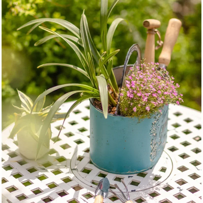 Blue Hanging Wall Planter Aged – Spider Plant Hanging recenzja i cena