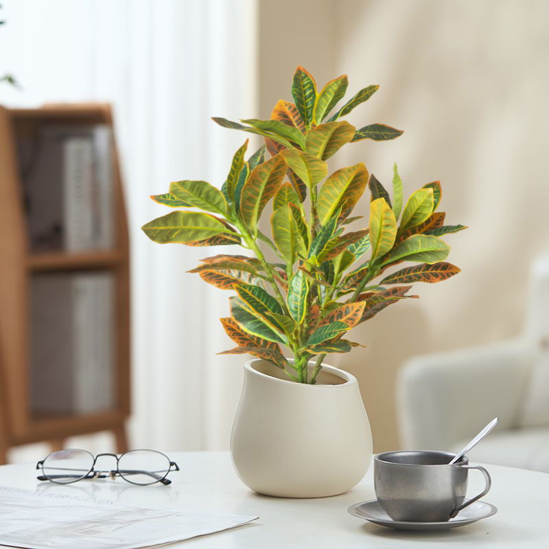 24-41cm Artificial Plants Fake – Ficus Lyrata Tree recenzja i cena