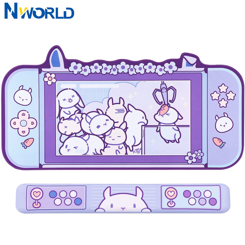 Large Kawaii Gaming Mouse Pad  – Tradescantia Purple recenzja i cena