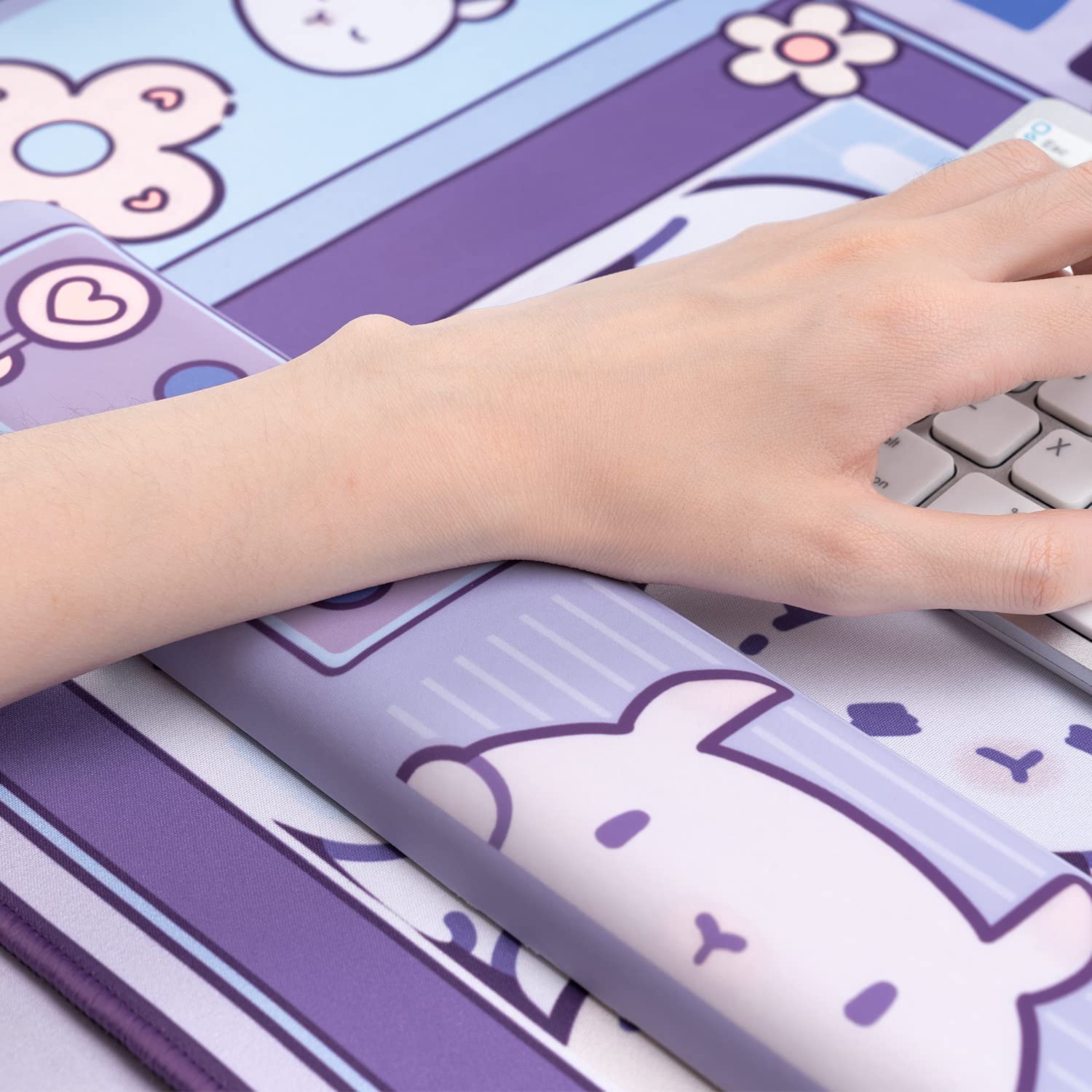 Large Kawaii Gaming Mouse Pad  – Tradescantia Purple recenzja i cena