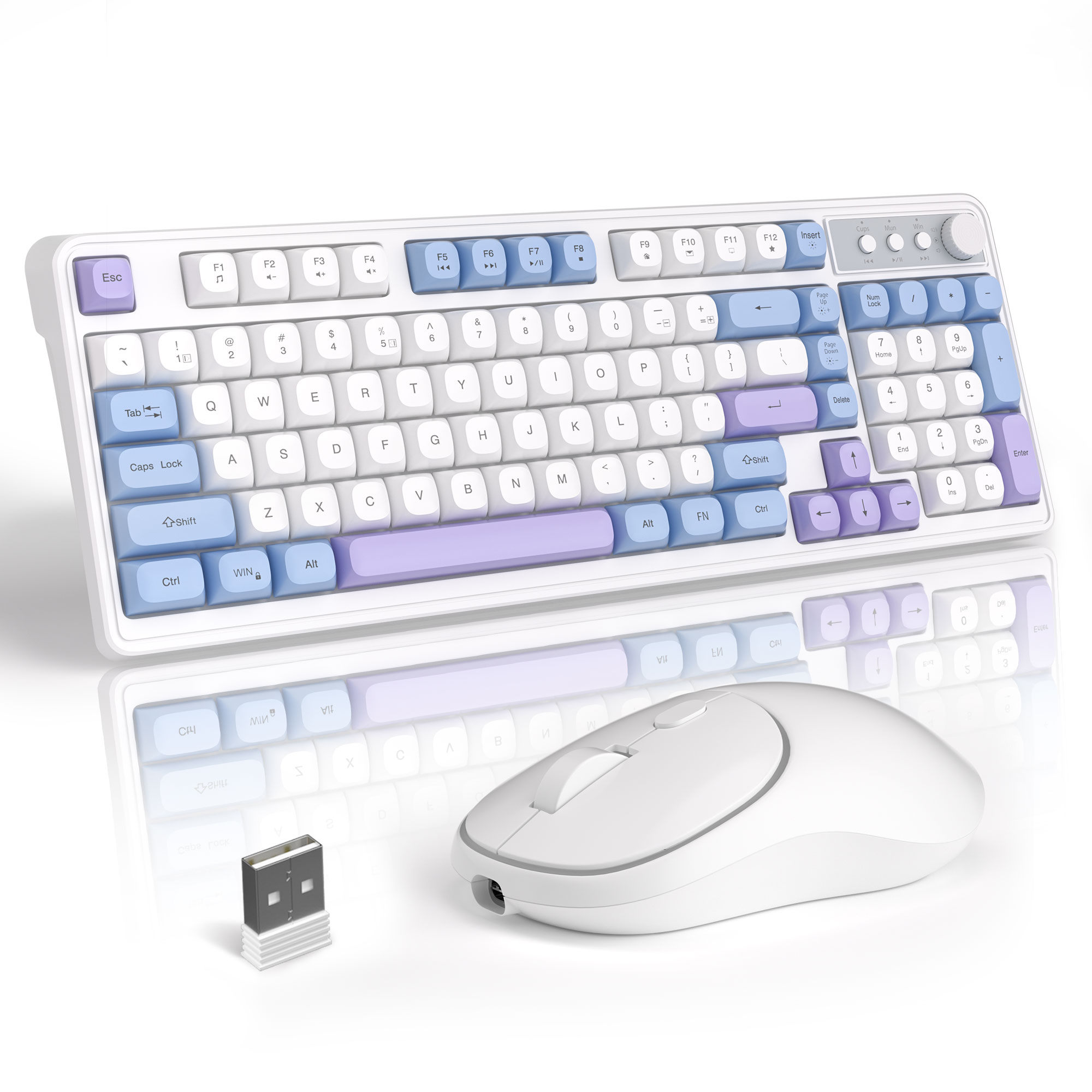 MageGee Wireless Gaming Keyboa – Tradescantia Purple recenzja i cena