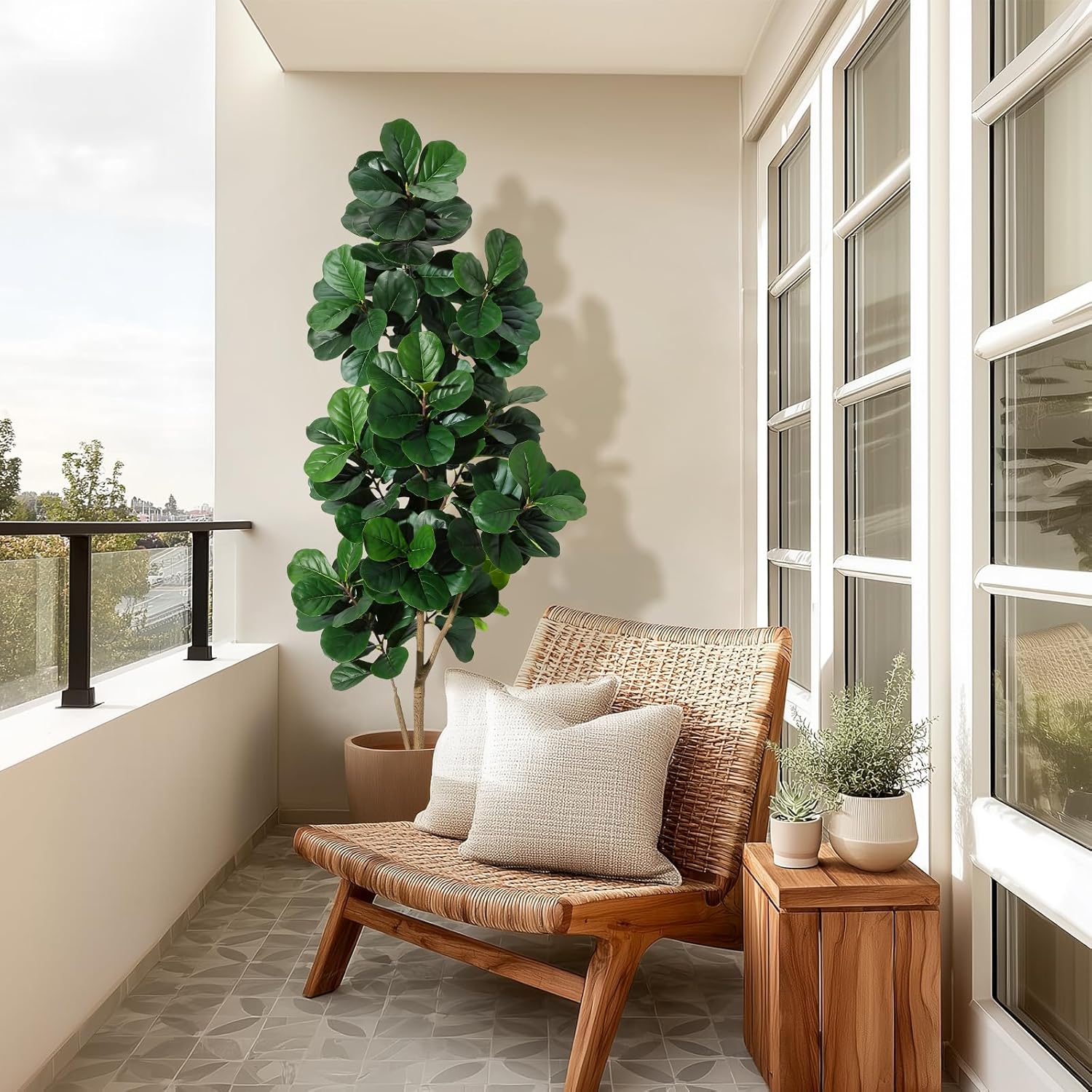 4FT/5FT/6FT/7FT Fiddle Leaf Fi – Ficus Lyrata Tree recenzja i cena