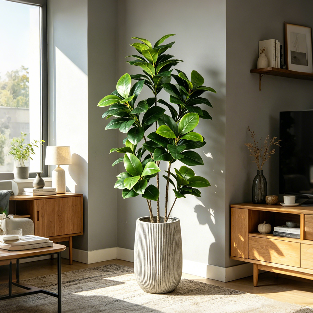 74-140cm Large Artificial Bany – Ficus Lyrata Tree recenzja i cena