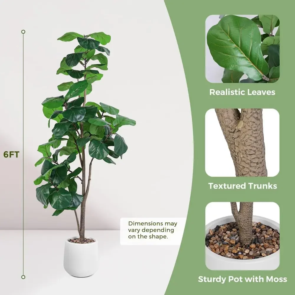 Artificial Large Ficus Lyrata  – Ficus Lyrata Tree recenzja i cena