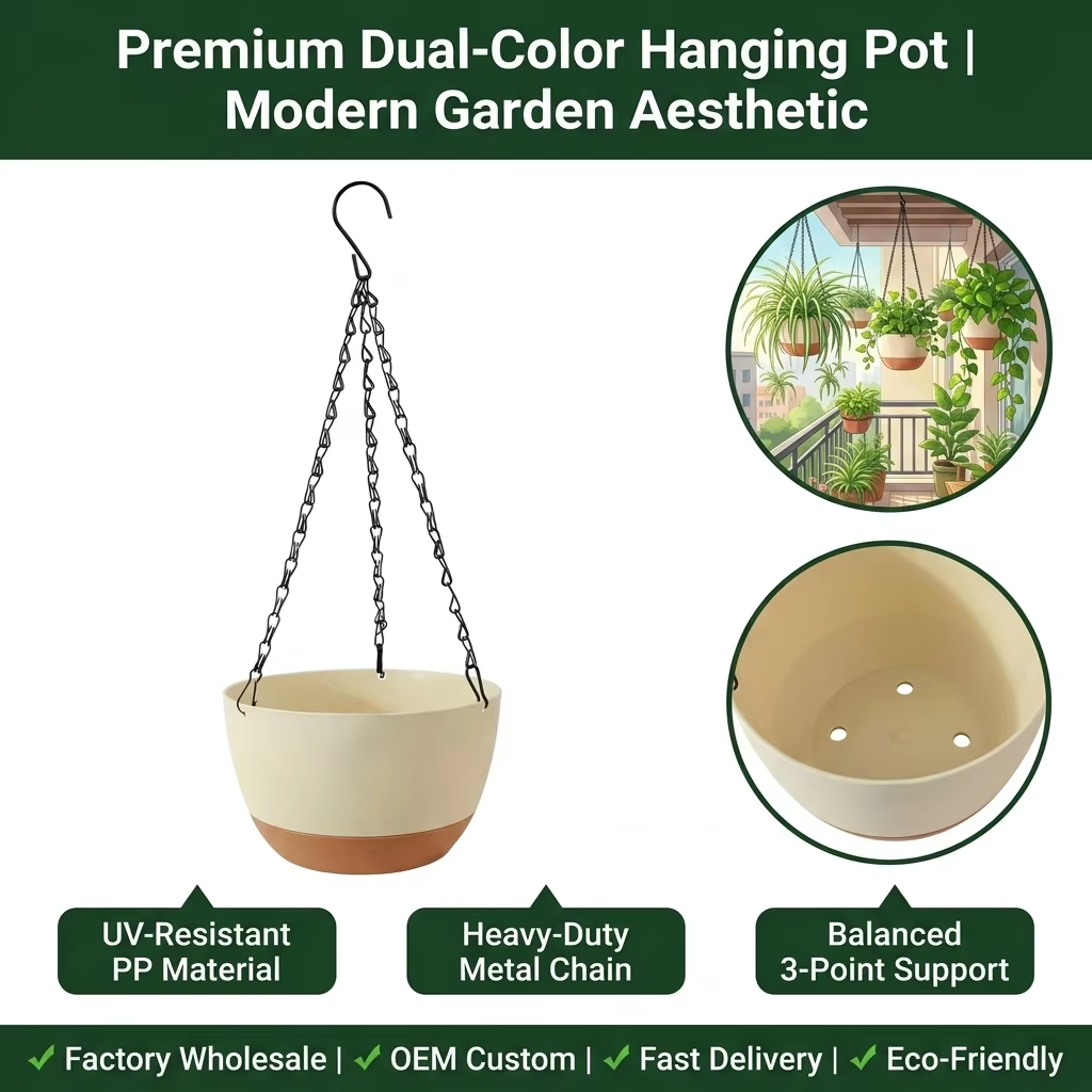 Modern Everyday Dual-Color Han – Spider Plant Hanging recenzja i cena